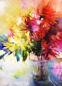 Elke Memmler - Fleur à l&#039;aquarelle 1